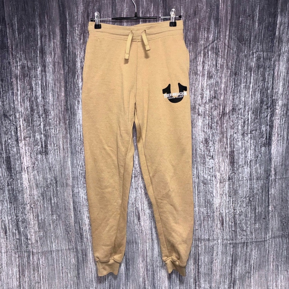 True Religion Tan Sweatpants Joggers Youth Kids Size L (14-16)